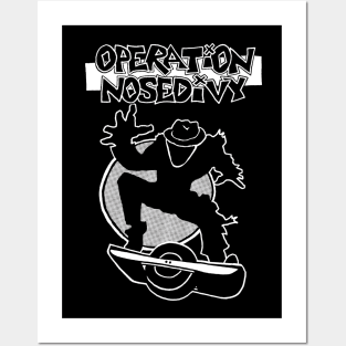 Operation Ivy Nosedivy onewheel man Posters and Art